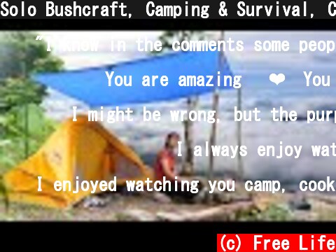 Solo Bushcraft, Camping & Survival, Cooking | Free Life  (c) Free Life