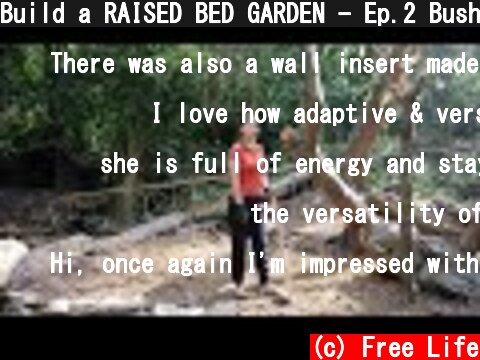 Build a RAISED BED GARDEN - Ep.2 Bushcraft & Camping | off grid wilderness living  (c) Free Life