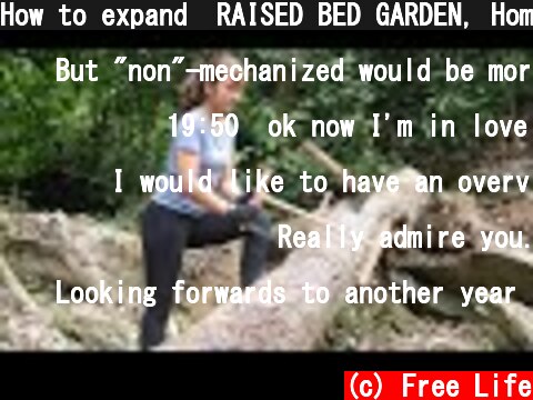 How to expand  RAISED BED GARDEN, Homemade hand saw | Free Life  (c) Free Life