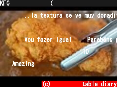 KFC 치킨 만들기 (물결무늬 후라이드 비법 전수!! Fried Chicken recipe)  (c) 식탁일기 table diary