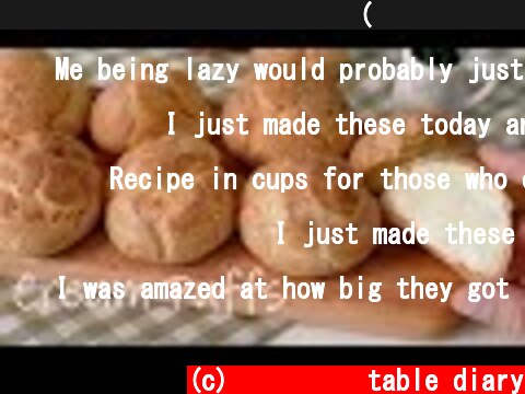 실패없는 슈크림 슈 만들기 (무조건 성공, 빵집 부럽지 않아요, 홈베이킹 레시피, 커스터드 크림 만드는 법, Cream Puffs)  (c) 식탁일기 table diary