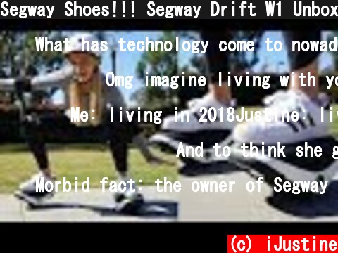 Segway Shoes!!! Segway Drift W1 Unboxing and Review!  (c) iJustine