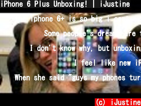 iPhone 6 Plus Unboxing! | iJustine  (c) iJustine