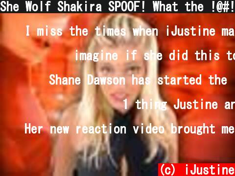 She Wolf Shakira SPOOF! What the !@#! is a SHE WOLF??! Parody! | iJustine  (c) iJustine