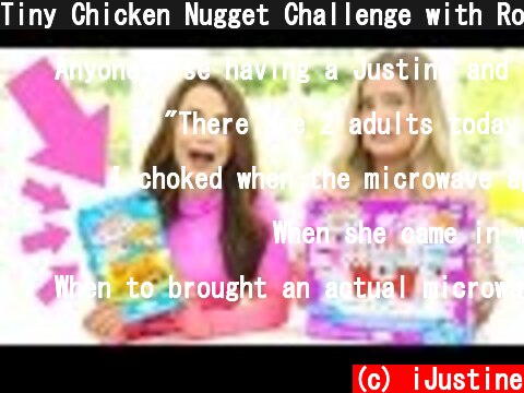 Tiny Chicken Nugget Challenge with Ro!  (c) iJustine