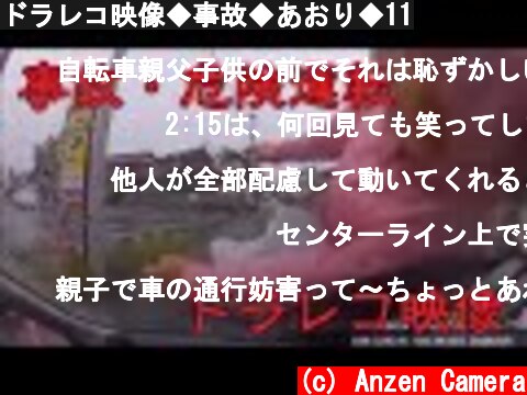 ドラレコ映像◆事故◆あおり◆11  (c) Anzen Camera