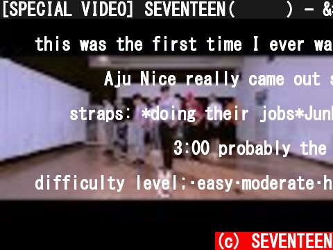 [SPECIAL VIDEO] SEVENTEEN(세븐틴) - '아주 NICE' (VERY NICE) DANCE PRACTICE ver.  (c) SEVENTEEN