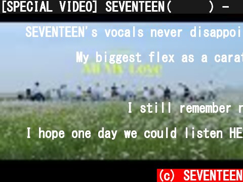 [SPECIAL VIDEO] SEVENTEEN(세븐틴) - 겨우 (All My Love) Acoustic Ver.  (c) SEVENTEEN