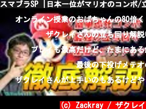 スマブラSP |日本一位がマリオのコンボ/立ち回りを徹底解説します！見て学ぶ者ザクレイマリオ　#1  (c) Zackray / ザクレイ
