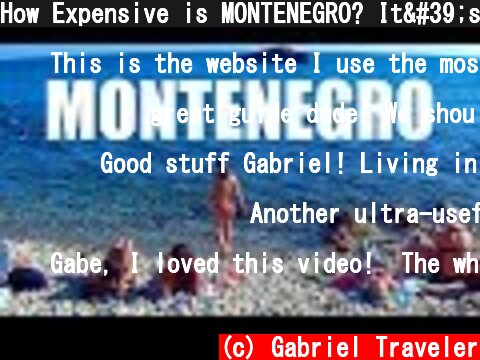 How Expensive is MONTENEGRO? It's Super Cheap!  (c) Gabriel Traveler