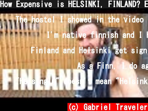 How Expensive is HELSINKI, FINLAND? Exploring the City  (c) Gabriel Traveler