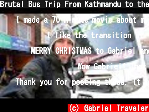 Brutal Bus Trip From Kathmandu to the Himalayas  (c) Gabriel Traveler