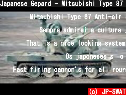 Japanese Gepard - Mitsubishi Type 87 Self-propelled Anti-aircraft Gun Oerlikon KDA 35 mm twin cannon  (c) JP-SWAT