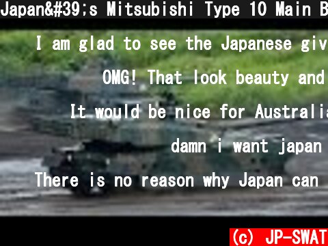 Japan's Mitsubishi Type 10 Main Battle Tank New 120mm gun slalom shooting live fire accuracy JGSDF  (c) JP-SWAT