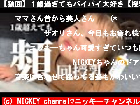 【頻回】１歳過ぎてもパイパイ大好き【授乳】  (c) NICKEY channel♡ニッキーチャンネル