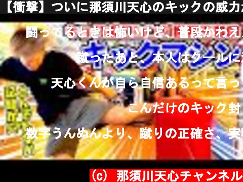 【衝撃】ついに那須川天心のキックの威力がわかる！！！  (c) 那須川天心チャンネル