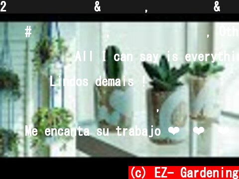2단 행잉플랜트 & 받침대, 다육식물 & 선인장 심어주기, 심플화분 만들기, 흙 종류 : plastic recycling, succulents  (c) EZ- Gardening