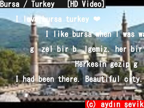 Bursa / Turkey   [HD Video]  (c) aydın şevik