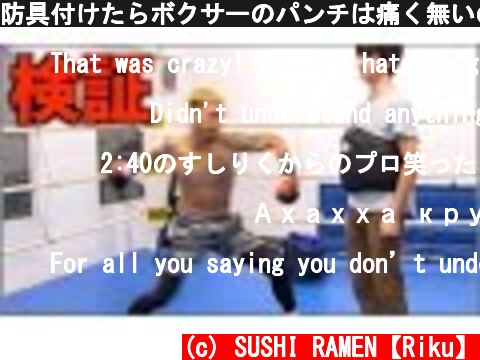 防具付けたらボクサーのパンチは痛く無いのか検証  (c) SUSHI RAMEN【Riku】