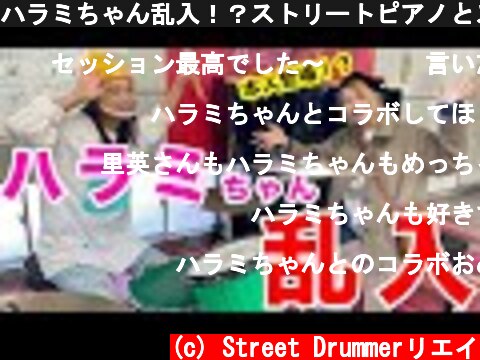 ハラミちゃん乱入！？ストリートピアノとストリートドラムの夢の初共演でAlexandrosのワタリドリを即興で楽しく叩いてみた！  (c) Street Drummerリエイ
