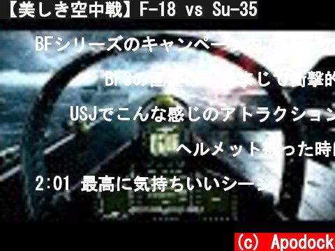 【美しき空中戦】F-18 vs Su-35  (c) Apodock