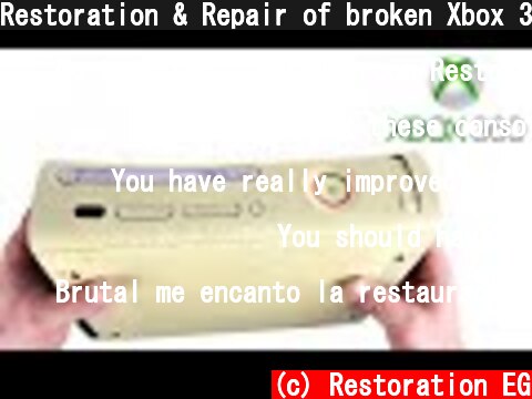 Restoration & Repair of broken Xbox 360 and Fix The Red Ring of Death - ASMR  (c) Restoration EG