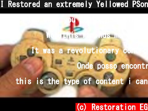 I Restored an extremely Yellowed PSone controller - Retro Console Restoration & Repair  - ASMR  (c) Restoration EG