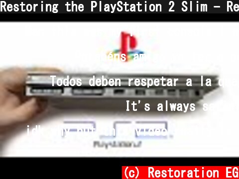 Restoring the PlayStation 2 Slim - Retro Console Restoration & Repair - ASMR  (c) Restoration EG