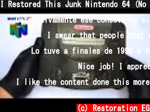 I Restored This Junk Nintendo 64 (No Video, No Sound) Retro N64 Console Restoration  (c) Restoration EG