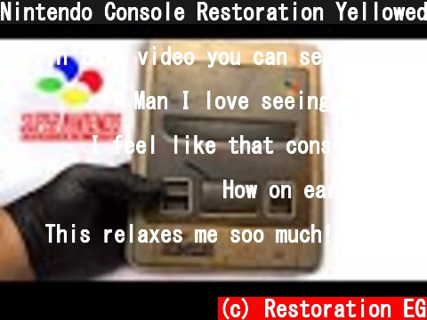 Nintendo Console Restoration Yellowed Plastic Retrobright  (c) Restoration EG