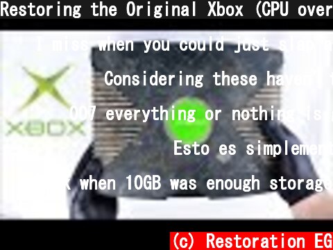 Restoring the Original Xbox (CPU overheating) - Retro Console Restoration & Repair - ASMR  (c) Restoration EG