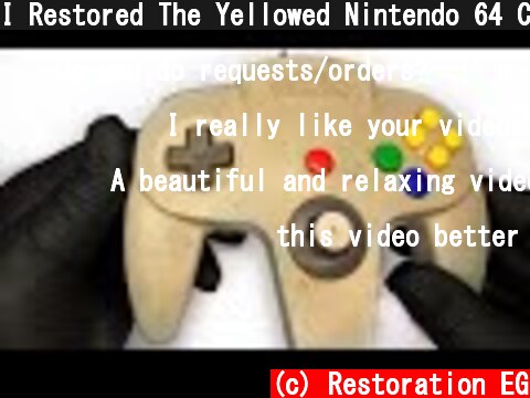 I Restored The Yellowed Nintendo 64 Controller-Console Restoration  (c) Restoration EG
