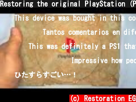 Restoring the original PlayStation (PS1) - Vintage Console restoration & repair  (c) Restoration EG