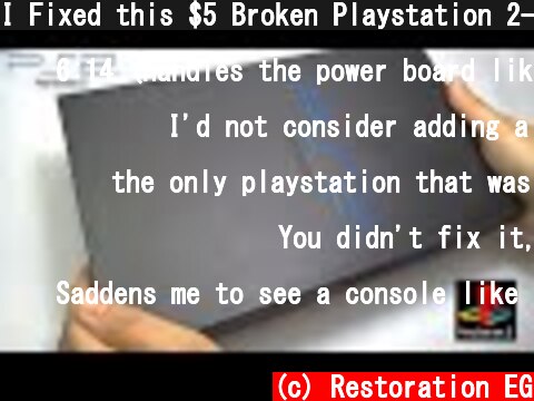 I Fixed this $5 Broken Playstation 2- Retro Console Restoration & Repair  (c) Restoration EG