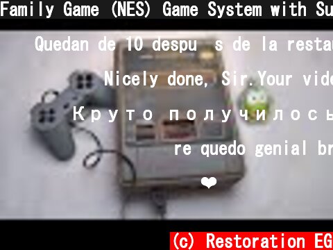 Family Game (NES) Game System with Super Mario Bros 8-bit game Gaming Console Restoration  (c) Restoration EG