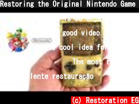 Restoring the Original Nintendo Game Boy Color - Retro Console Restoration & Repair  - ASMR  (c) Restoration EG