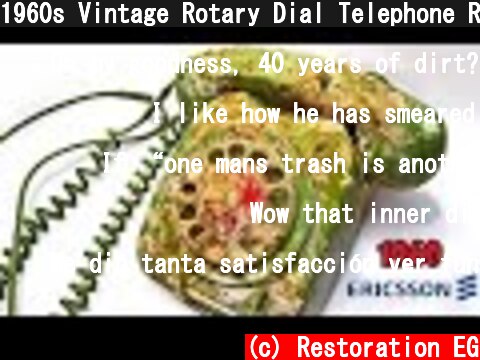 1960s Vintage Rotary Dial Telephone RESTORATION  (c) Restoration EG