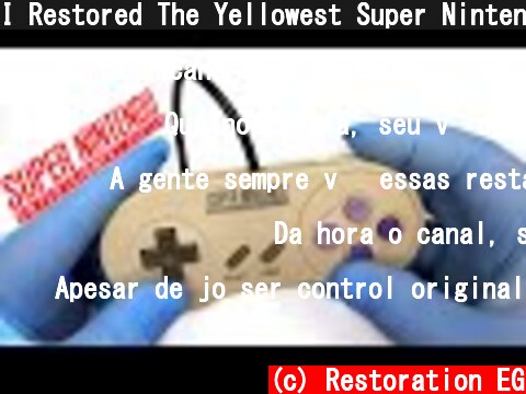 I Restored The Yellowest Super Nintendo Controller  (c) Restoration EG