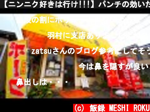 【ニンニク好きは行け!!!】パンチの効いたガッツリにんにくポークラーメン店の厨房潜入!!!A delicious garlic ramen shop in Tokyo  (c) 飯録 MESHI ROKU