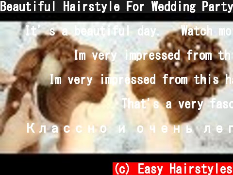Beautiful Hairstyle For Wedding Party Function - Bridal Bun Hairstyle Tutorial | Trending Hairstyle  (c) Easy Hairstyles