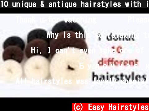 10 unique & antique hairstyles with in 1 donut | quick hairstyles | try on hairstyles 2019  (c) Easy Hairstyles