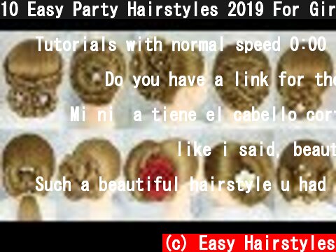 10 Easy Party Hairstyles 2019 For Girls | Hairstyles For Wedding Guests | Easy Hairstyles Long Hair  (c) Easy Hairstyles