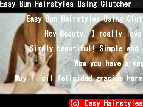 Easy Bun Hairstyles Using Clutcher – Beautyful Hairstyles With Hair Tools | Try On Hairstyle  (c) Easy Hairstyles