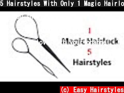 5 Hairstyles With Only 1 Magic Hairlock - Try On Hairstyles | Trending Hairstyles | Quick Hairstyles  (c) Easy Hairstyles