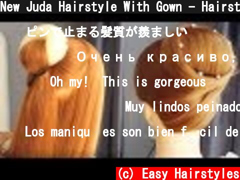 New Juda Hairstyle With Gown - Hairstyle For Medium Hair | Hairstyle For Wedding - Girls Hair Style  (c) Easy Hairstyles
