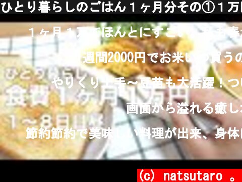ひとり暮らしのごはん１ヶ月分その①１万円内でお米を買う方法  (c) natsutaro 。