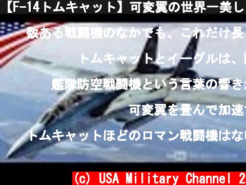 【F-14トムキャット】可変翼の世界一美しい戦闘機  (c) USA Military Channel 2