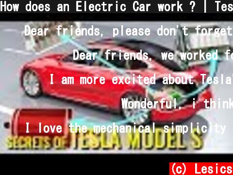 How does an Electric Car work ? | Tesla Model S  (c) Lesics