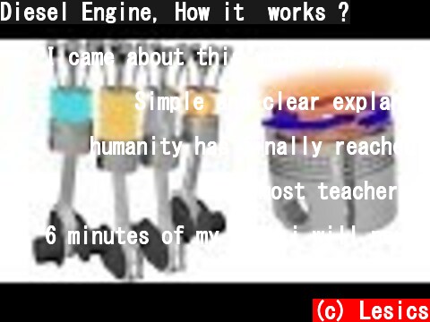 Diesel Engine, How it  works ?  (c) Lesics