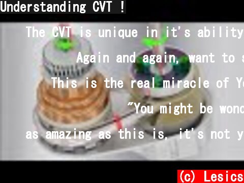 Understanding CVT !  (c) Lesics